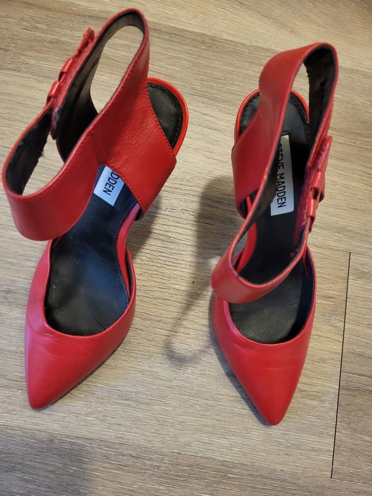 Womens Red Heels Size 7