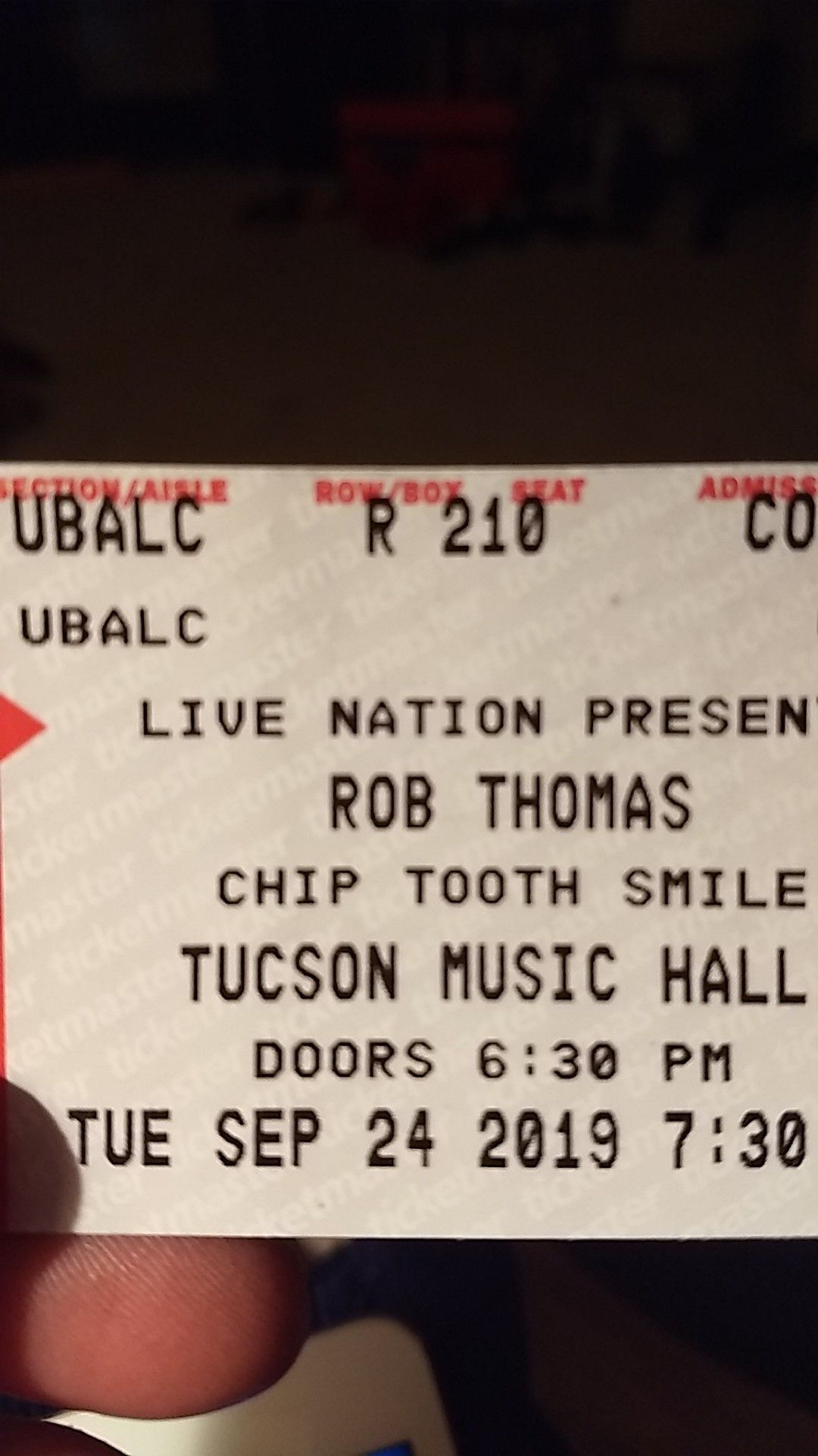 Rob Thomas Tickets