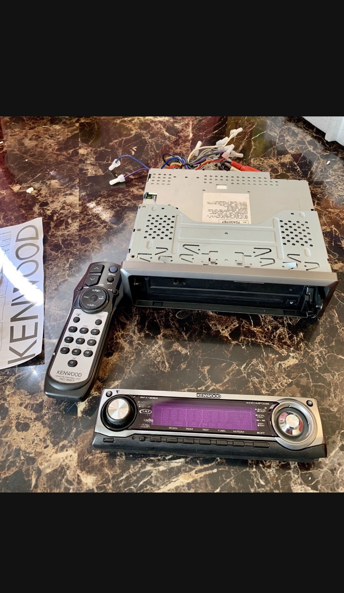 Kenwood Car Stereo CD player
