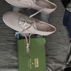 Brand new leather Kate spade New York tennis shoes price to sell quick only $75