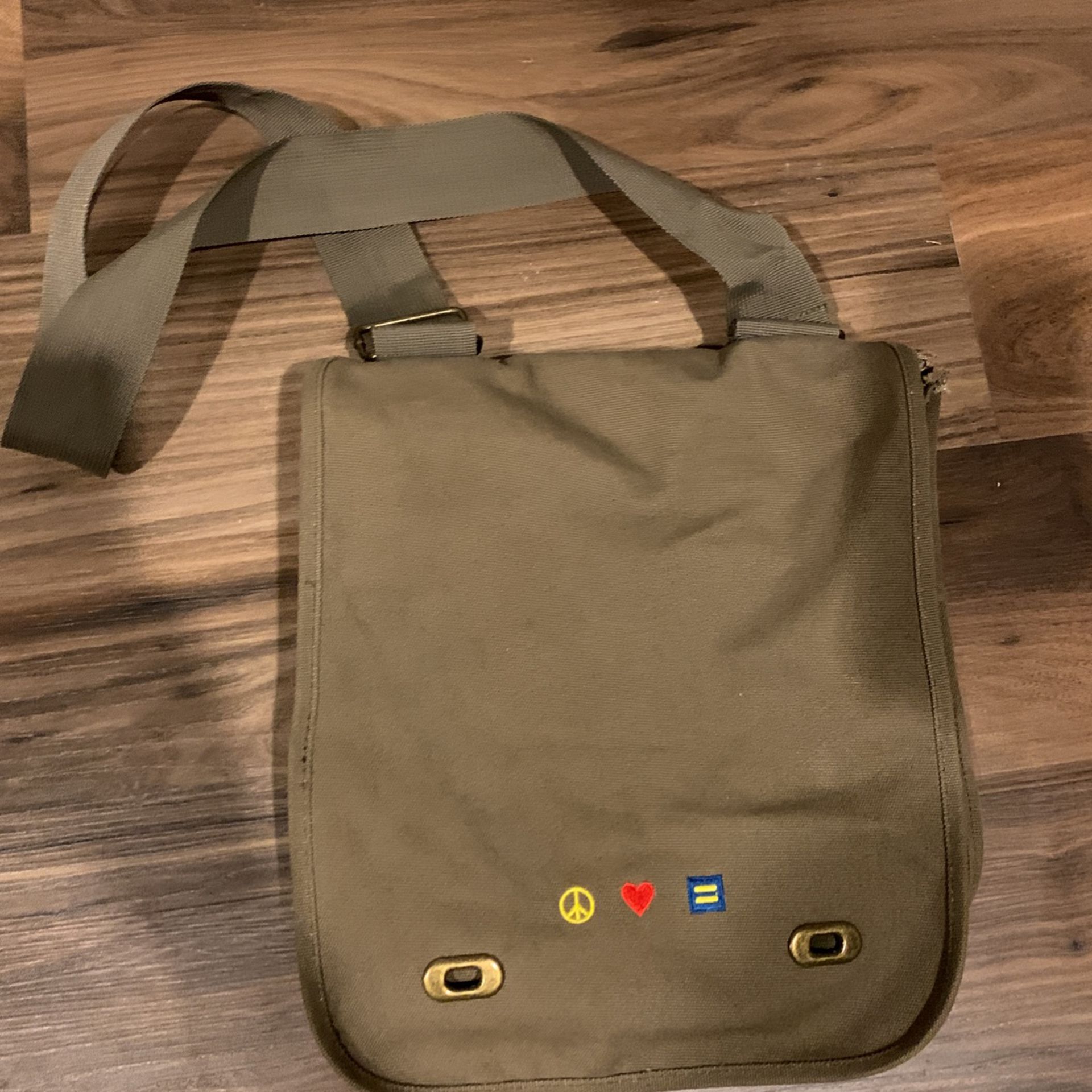 Messenger Bag 12x12 With Long Shoulder Strap