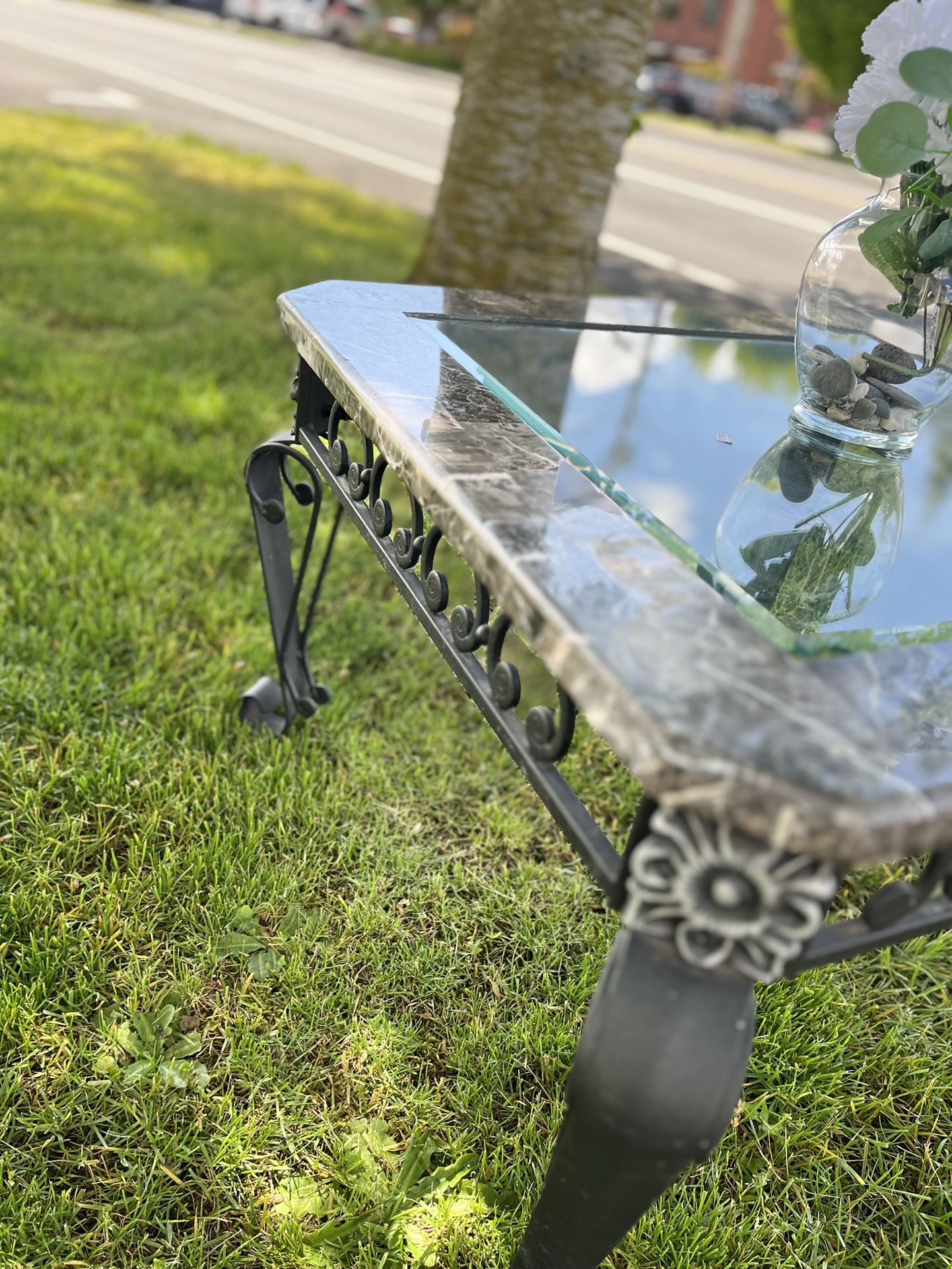 Marble table