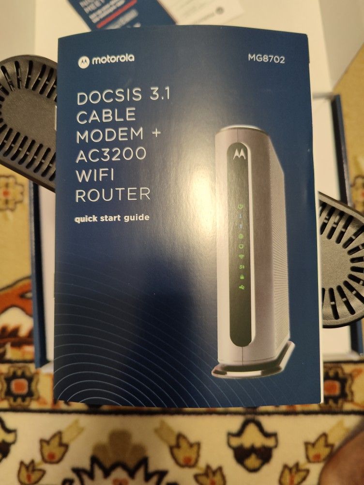 Motorola MG8702 Cable Modem Router.