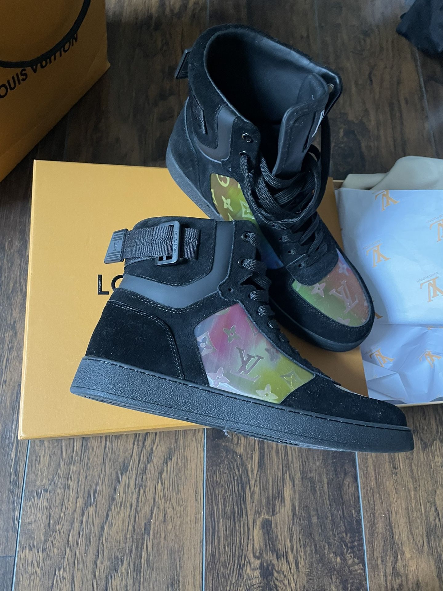 Louis Vuitton Rivoli Black Luxembourg Iridescent 2019 Sneakers - Sneakers,  Shoes