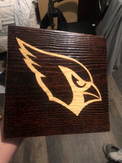 Wood burned sports plaques
