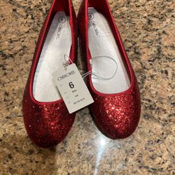 Red Glitter Shoes For Adults Size 6 