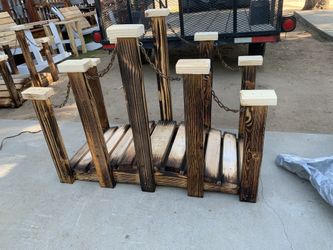 Puente rústico 🍁 Wood Garden Bridge 