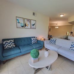 table and couches for sale 