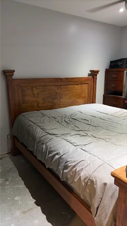 King size wood frame