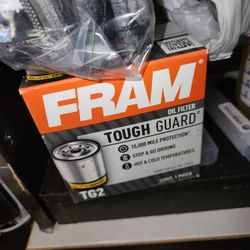 Quality FRAM TG2 Tough Guard OIL FILTER