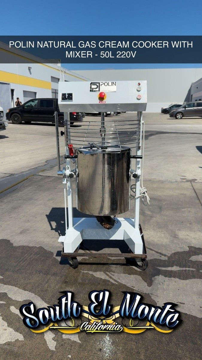 50 L POLIN CREAM COOKER MIXING KETTLE WITH SCRAPER AGITATION