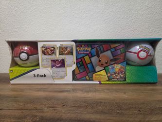 Costco Pokemon Collector 3-Pack: Eevee Treasure Chest + 2 Poke Ball Tins