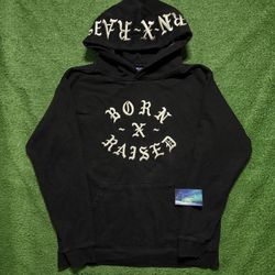 Born X Raised Embroidered Hoodie Medium