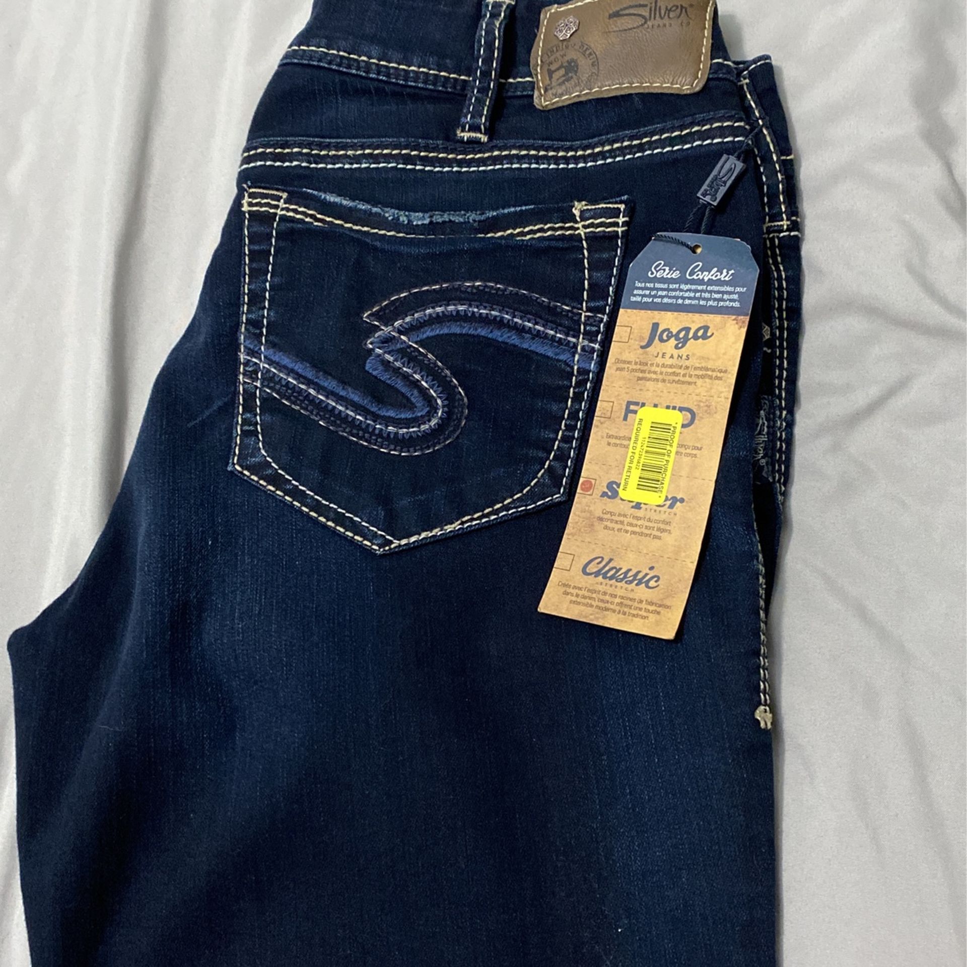 Silver Ladies Jeans