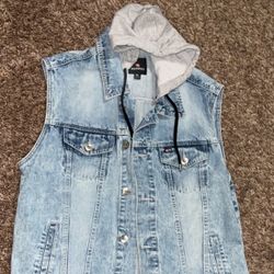 Denim Hoodie Jacket XL 
