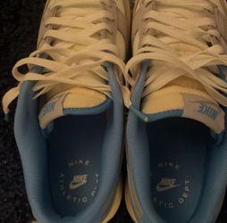 University Blue And White Dunks