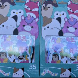 Squishmallows Vinyl Stickers 70 Total New