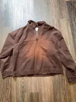 PacSun Brown Workwear Zip Jacket
