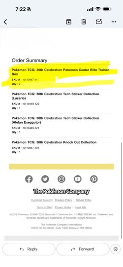 Pokemon Center 30th Anniversary ETB