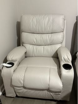 Massage and heat recliner