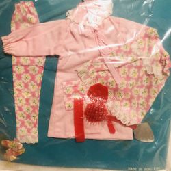 Vintage 1960’s New Stock Doll PJ Outfit and Accessories Made in Hong Kong New on Original Card Stock Will Fit any Regular Size Barbie, shoes differ