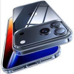 TORRAS for iPhone 17 Pro Case Crystal Clear, Ultra-Thin, 2025 Upgraded Non-Yellowing, Military-Grade Protection, Transparent Slim Case for iPhone 17 P