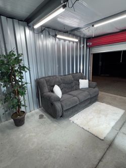 (Delivery) Gray 3 Seater Recliner Sofa / Couch