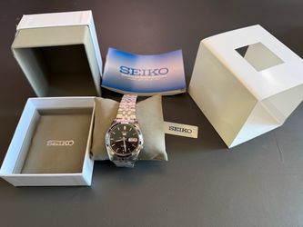 Seiko 5 Automatic Day Date Midnight Logo Men’s Watch - Brand New in box with tag/papers
