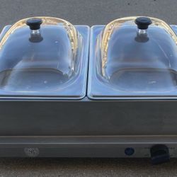 Warming Tray - Sensio 13372 Bella Cucina Double Buffet Server and Warming Tray