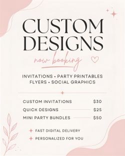 Custom Digital Invitations and more