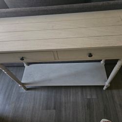 white desk
