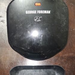 Works George Foreman Classic Plate Grill 2-Serving Black