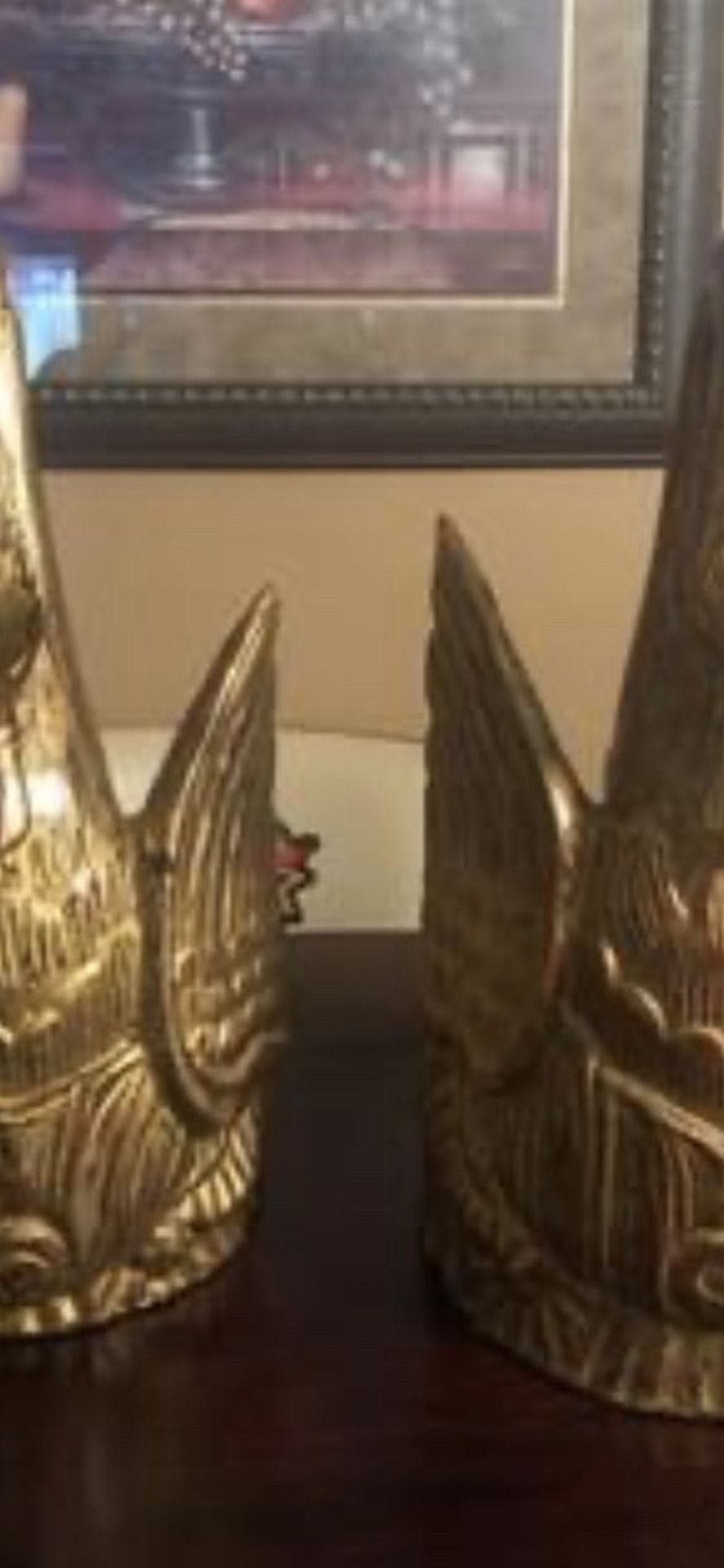 Plaster Swans Statue (2)