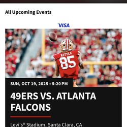 Single Ticket 49ers Vs Falcons