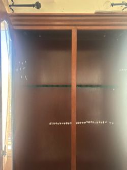 Wood Cabinet with Glass