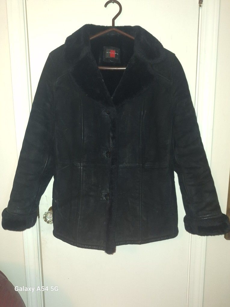 Gallery Genuine Suede Women's Coat
