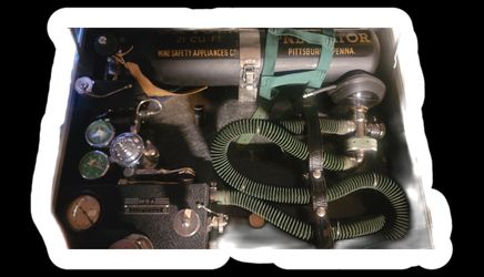 Vintage 1950s MSA Pneolator Resuscitator & Aspirator KitUp for sale