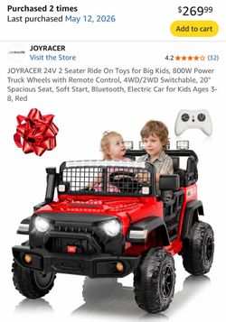 BRAND NEW IN BOX Ride-on Kid’s Red Jeep
