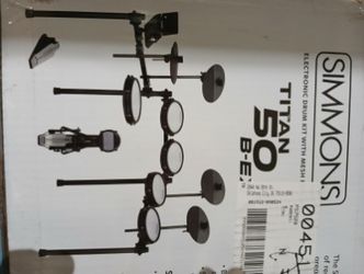 Simmons Drums Electric Five-piece Never Used Factory Wrapped Cost Way More Elsewhere P A I D $550
