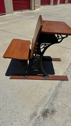 Antique School Desk - A.H. Andrews Chicago Co