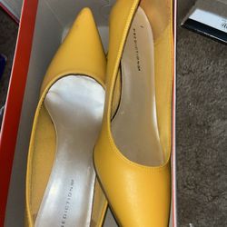 YELLOW DRESS HEELS