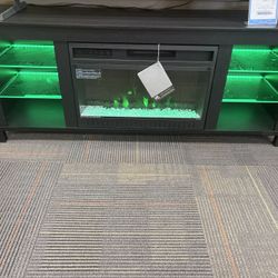 60” Tv Stand With Electric Fireplace