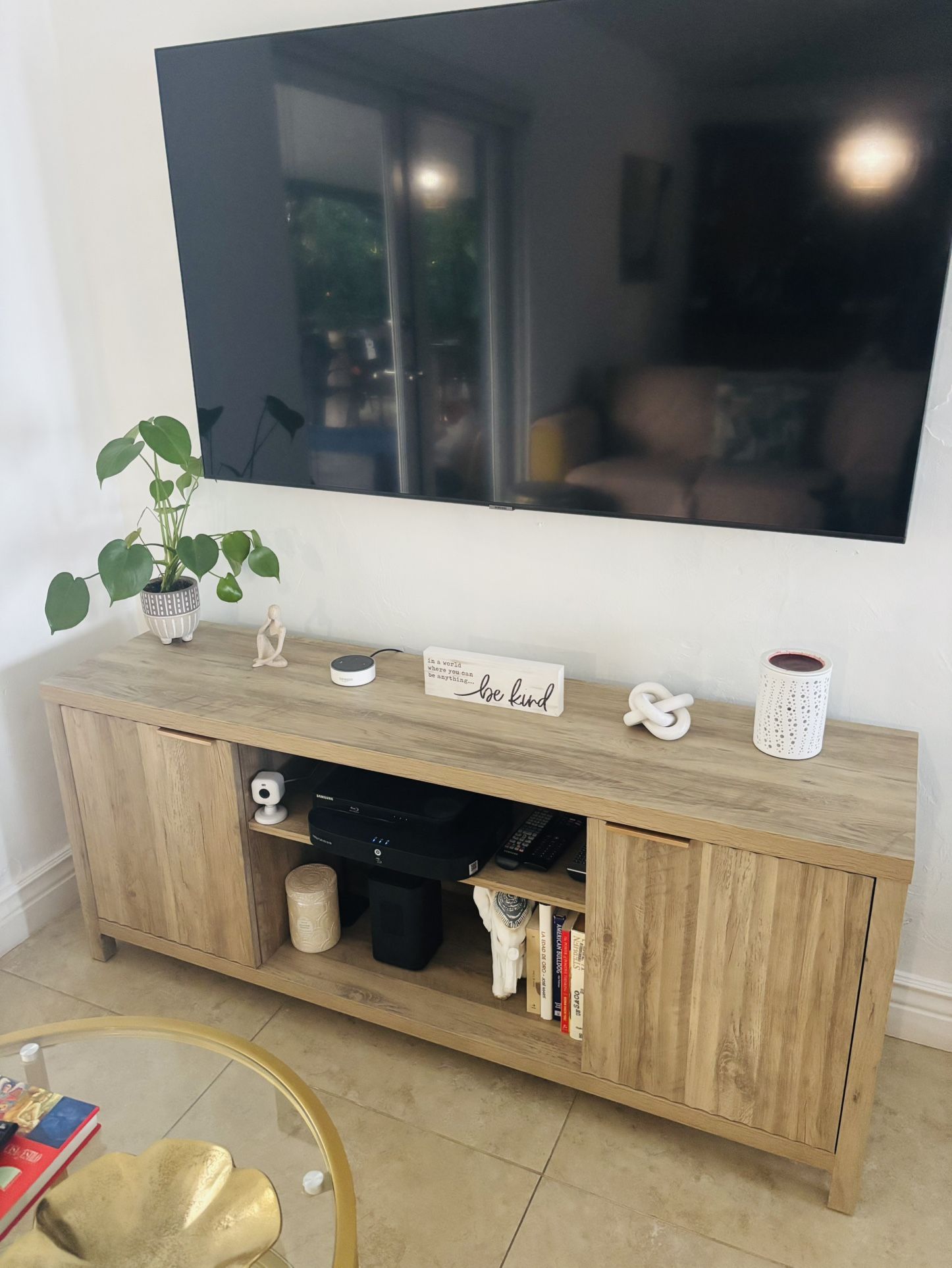Fluted TV Stand