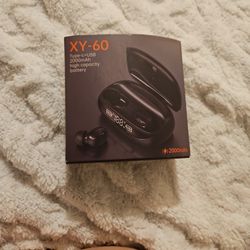 True wireless stereo earphones. 