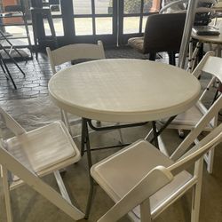 4 Folding Chair Plus Table AVAILABLE SEPARATELY