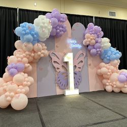 Butterfly,backdrop,, Balloons