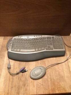 Microsoft Original wireless gray computer comfort keyboard 1.0A