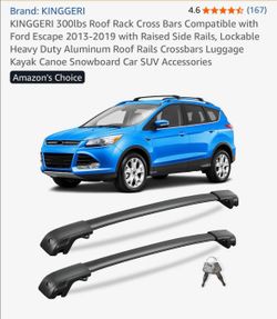 New Kinggeri 300 lb heavy duty Lockable roof rack cross bars