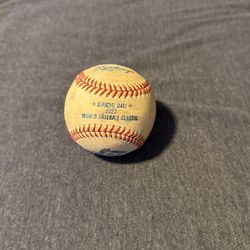 2023 World Baseball Classic Game Used Ball