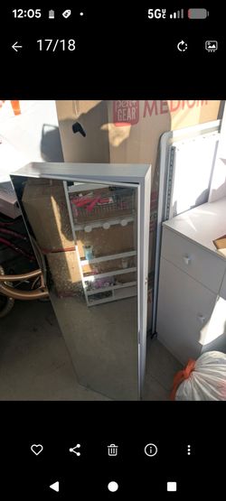 Full length mirror w/jewelry cabinet